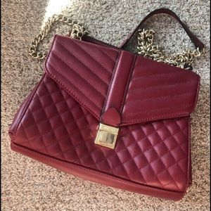 Wine red nine west bag